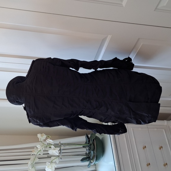 Burberry Womens Luxury Prorsum Back Ruched Lightweight Trench Coat Zip Up S-6 - Picture 5 of 15